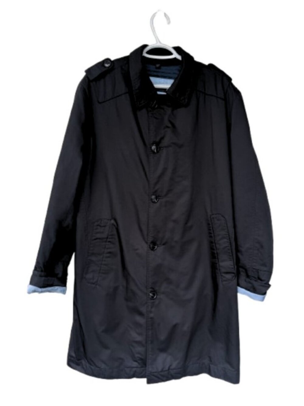 Boss Hugo Boss single-breasted hybrid car coat black unisex size L